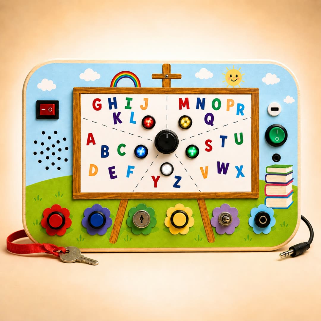 Phonics Busy Board wooden board