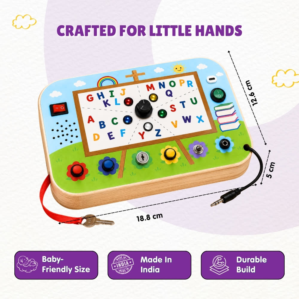Crafted for little hands — 18.8 x 12.6 x 5 cm, Made in India